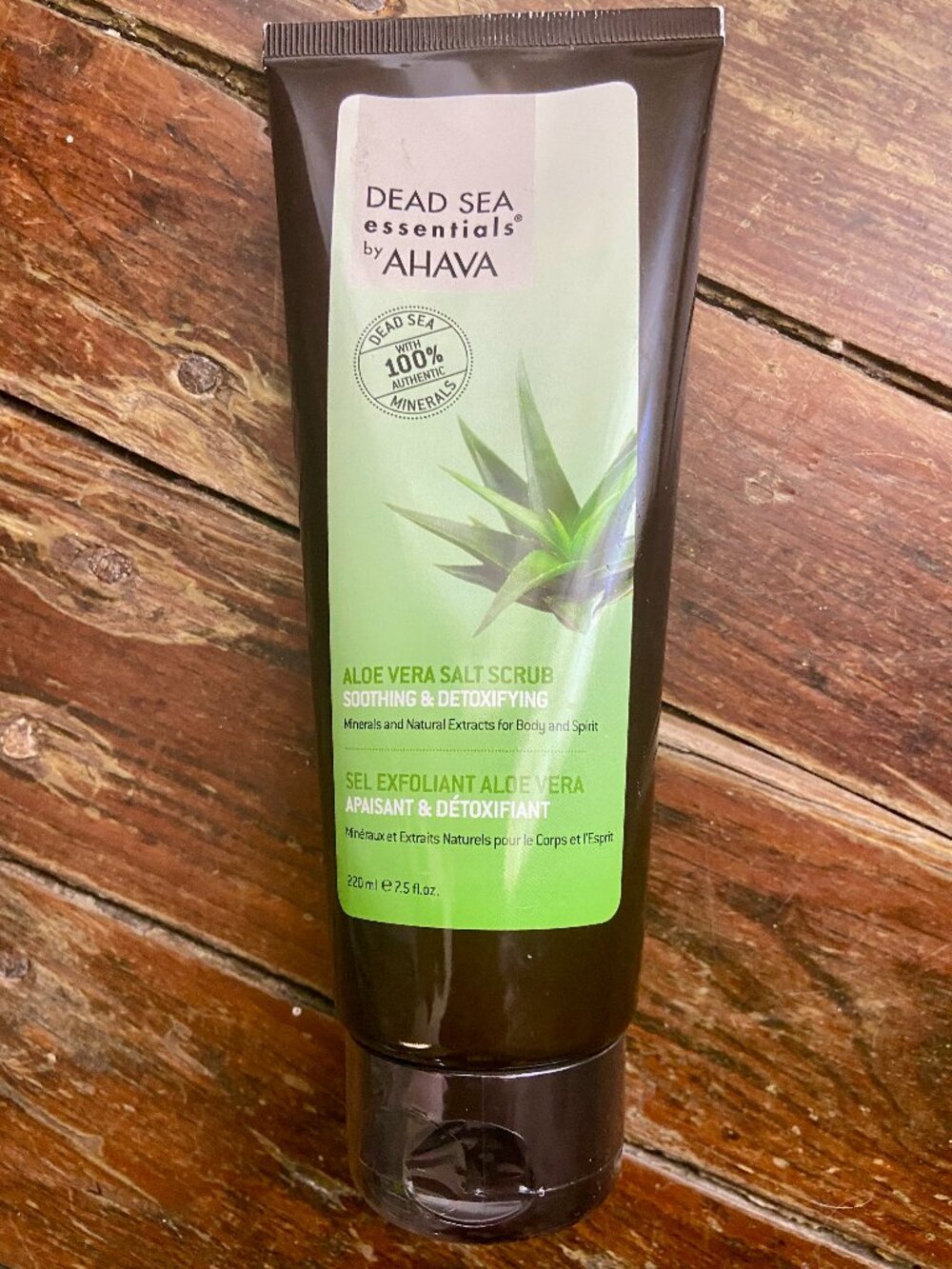 Dead Sea Essentials by AHAVA Aloe Vera Salt Scrub 7.5 FL OZ New Sealed